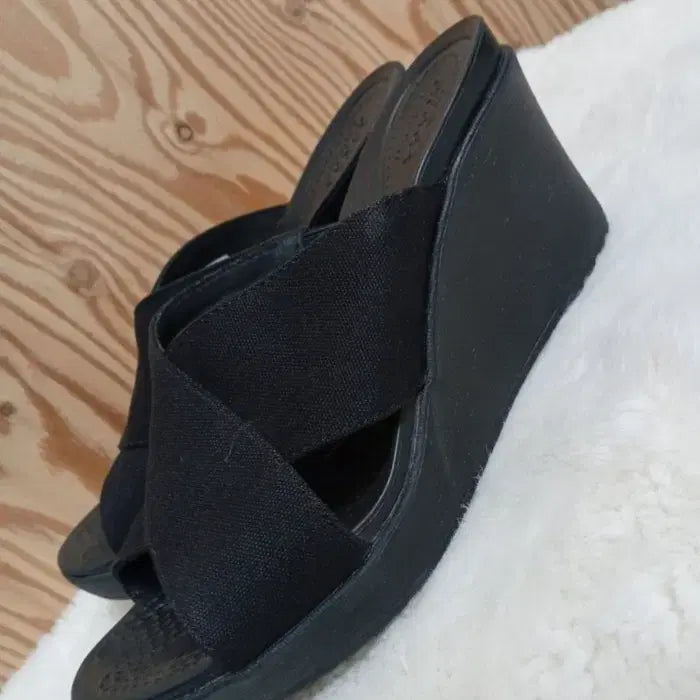 [BUNJANG] Crocs Ray II X-Strap Wedge Heel Sandals / 크록스 레이2 엑스스트랩 웨지힐 샌들