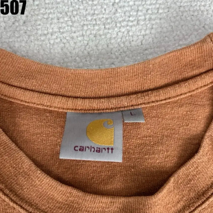 [BUNJANG] Carhartt Brown Pocket Short Sleeve T-Shirt L / 칼하트 포켓 반팔티 브라운 L