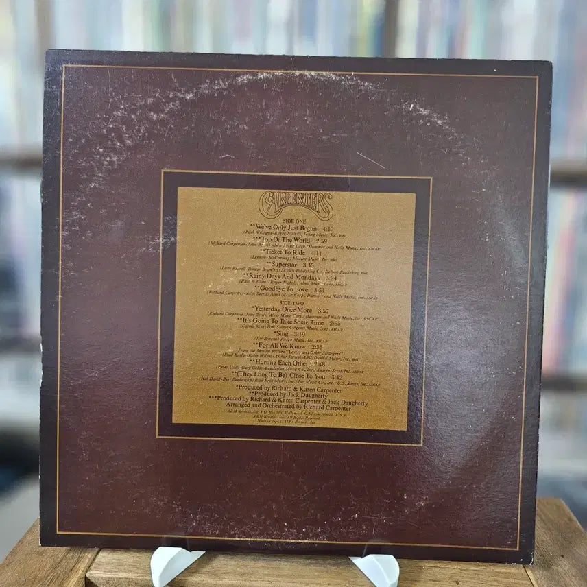 [BUNJANG] Carpenters The Singles 1969-1973 LP (Japanese Reissue) / (미국 소프트 록 듀오 카펜터스, 초기 히트곡) Carpenters LP