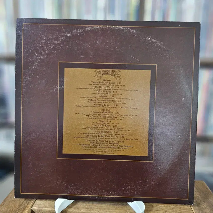 [BUNJANG] Carpenters The Singles 1969-1973 LP (Japanese Reissue) / (미국 소프트 록 듀오 카펜터스, 초기 히트곡) Carpenters LP
