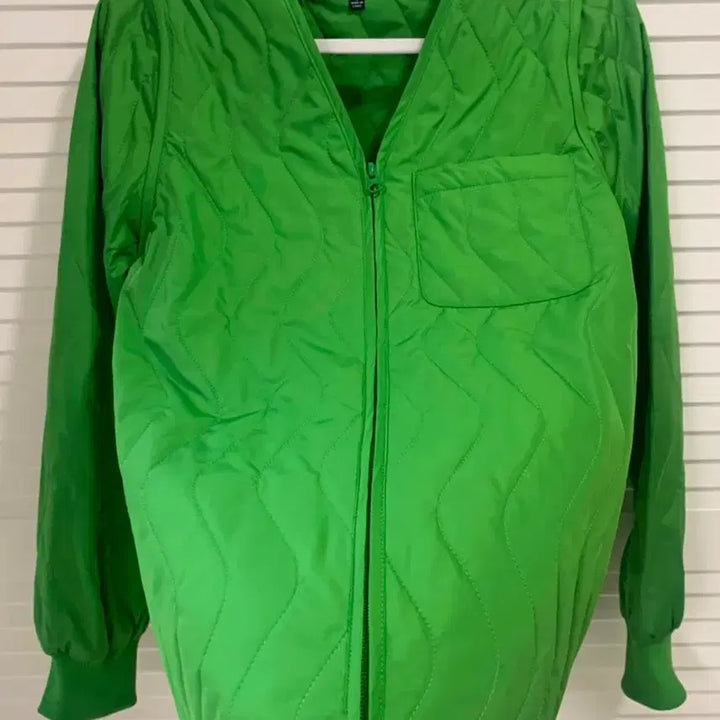 [BUNJANG] Stussy Quilted 2-Way Jacket Vest Green Lightweight Padding / 반값택포) STUSSY 스투시 퀼티드 투웨이 자켓 베스트 그린 경량패딩