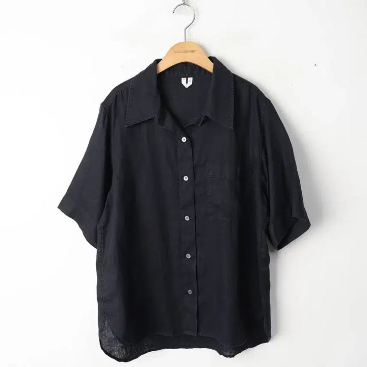 [BUNJANG] Arket Linen Shirt Black XS / 55/아르켓 린넨 셔츠