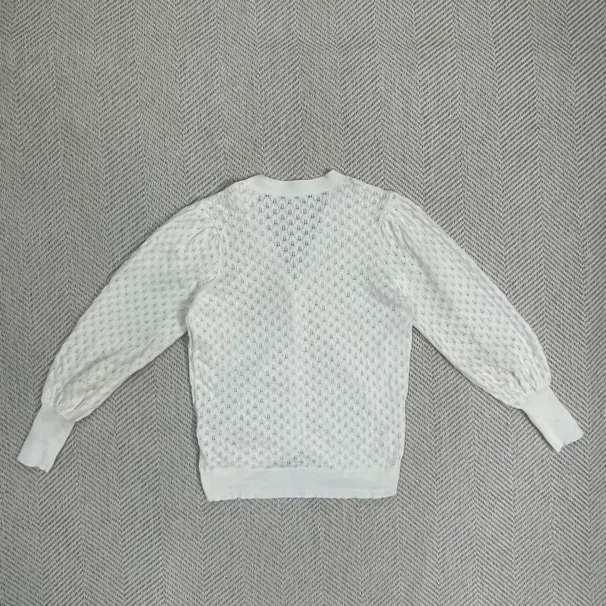 [BUNJANG] Laurel White Knit Cardigan / Laurel 화이트 니트 가디건 95