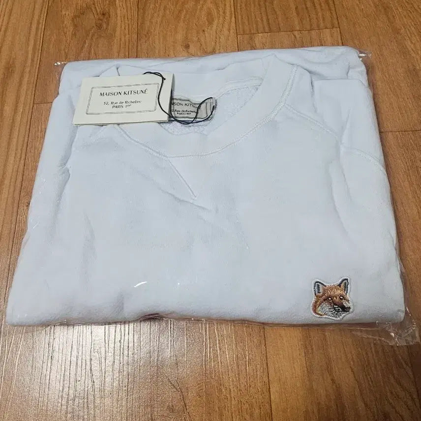[BUNJANG] Maison Kitsuné Fox Head Sweatshirt White L / 메종키츠네 폭스 헤드 맨투맨 화이트L