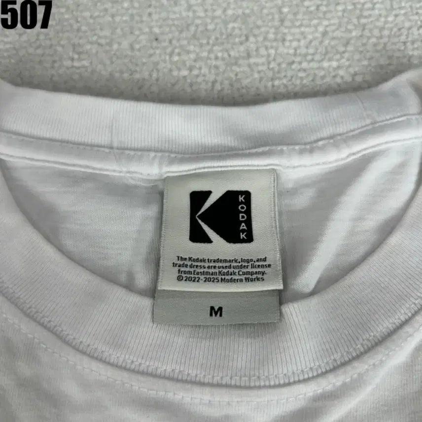 [BUNJANG] Kodak White Short-Sleeve T-Shirt M / 코닥 KODAK 화이트 반팔 티셔츠 M