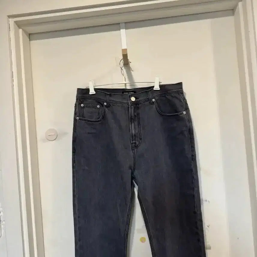 [BUNJANG] Studio Tomboy Black Denim Pants / 스튜디오톰보이 흑청 데님 팬츠