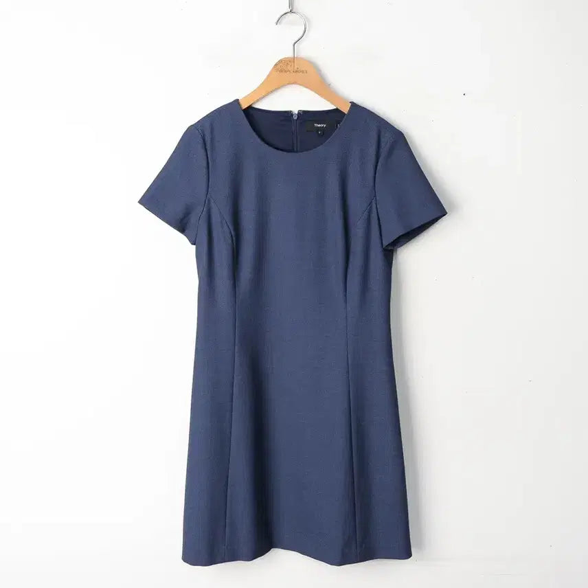 [BUNJANG] Theory Panel Shift Dress Navy / 44/띠어리 패널 쉬프트 원피스