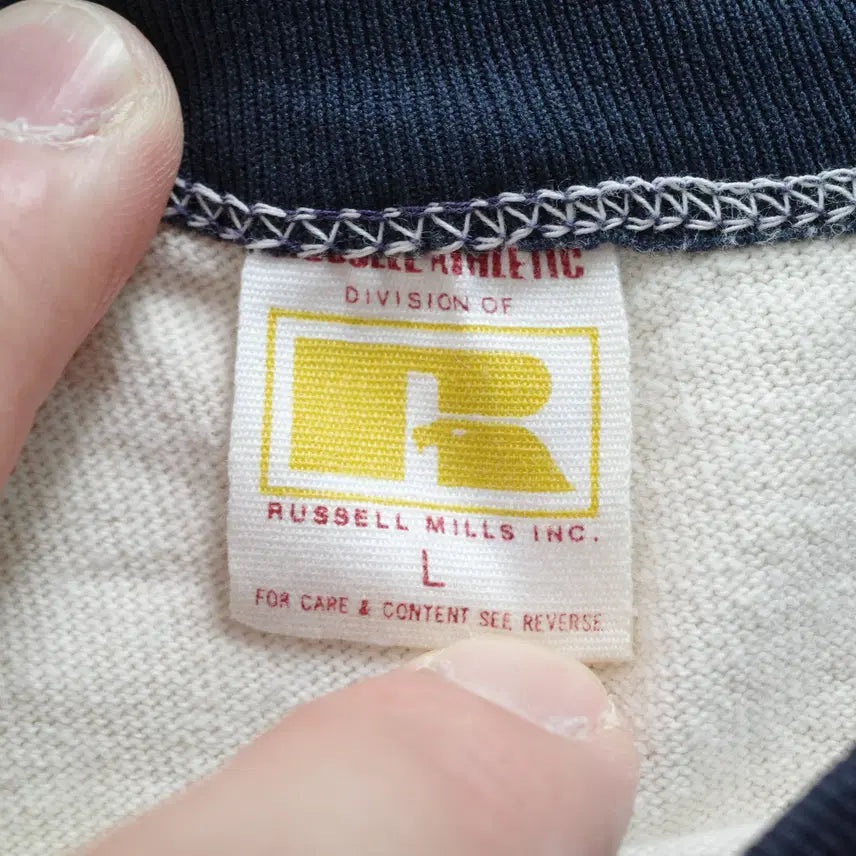 [BUNJANG] 70s Russell Athletic Gold Label MOM Raglan T-Shirt L / 70s 빈티지 러셀 금색라벨 MOM 래글런 티셔츠 L