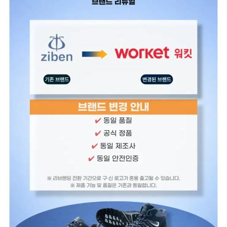 [BUNJANG] Worket (formerly Ziven) Safety Shoes / Worket 워킷(구 지벤) 안전화