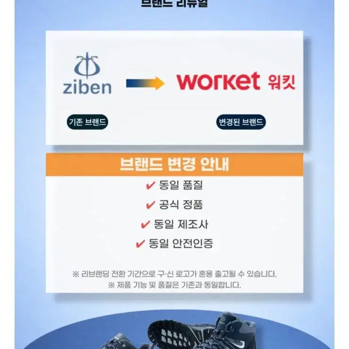 [BUNJANG] Worket (formerly Ziven) Safety Shoes / Worket 워킷(구 지벤) 안전화