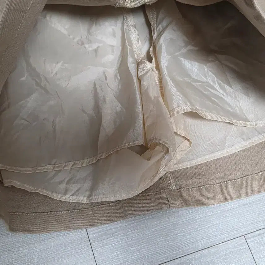 [BUNJANG] Beige Cargo Mini Skirt / 베이지 카고 미니 스커트