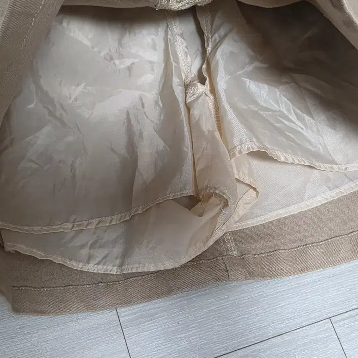 [BUNJANG] Beige Cargo Mini Skirt / 베이지 카고 미니 스커트
