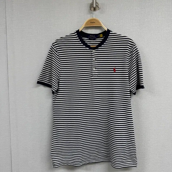 [BUNJANG] Polo Ralph Lauren Henley Short Sleeve T-Shirt / 폴로 랄프로렌 헨리넥 반팔 티셔츠