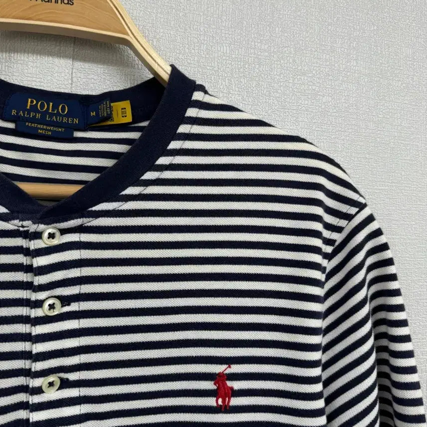 [BUNJANG] Polo Ralph Lauren Henley Short Sleeve T-Shirt / 폴로 랄프로렌 헨리넥 반팔 티셔츠