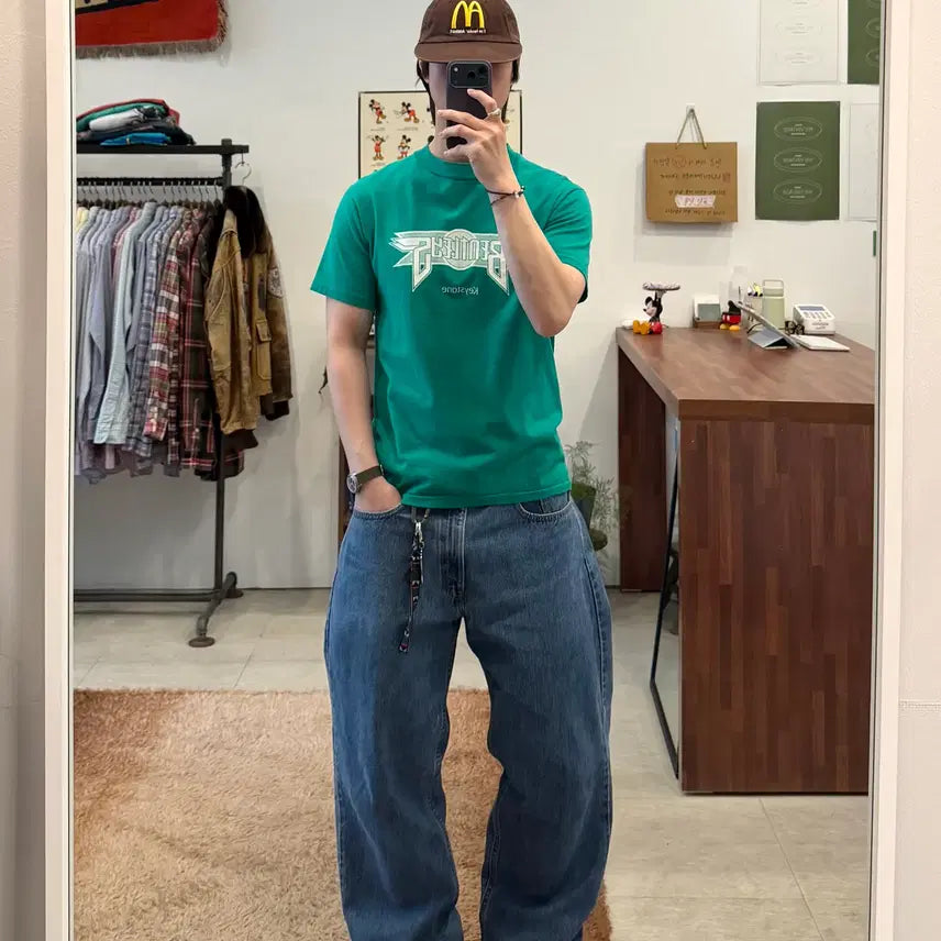 [BUNJANG] 80s Hanes Bentleys Single Stitch T-Shirt / 80s Hanes 헤인즈 BENTLEYS 반팔 티셔츠 (made USA)