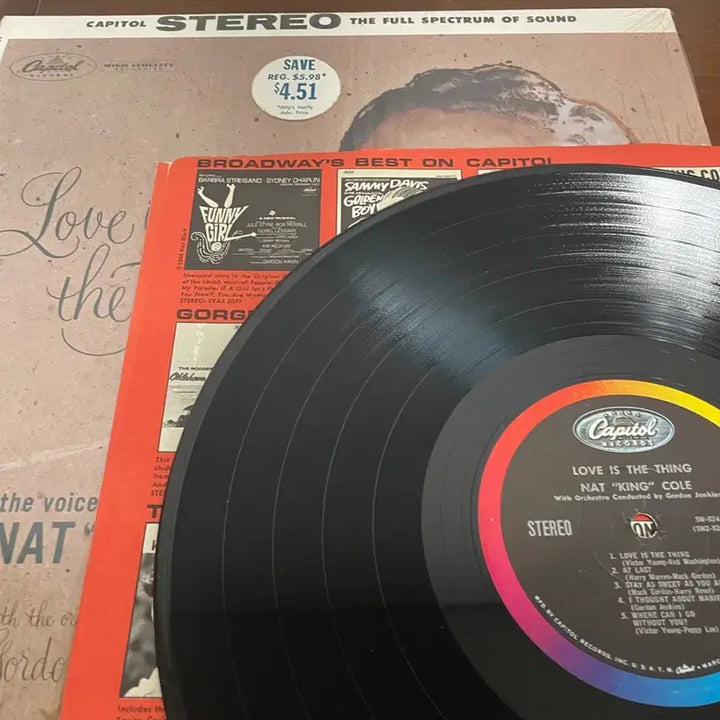 [BUNJANG] Nat King Cole Love Is... LP (1962) / 냇 킹 콜 lp Love is..