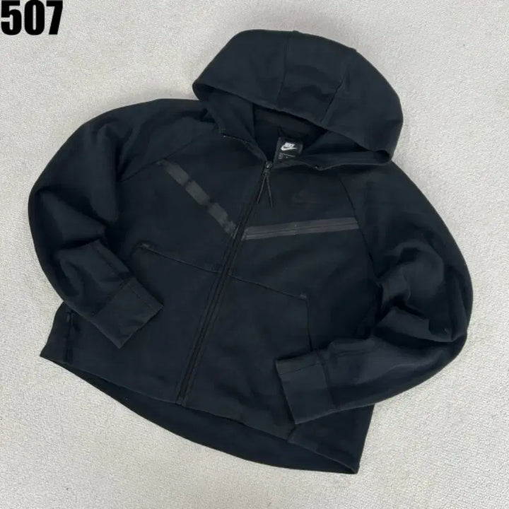 [BUNJANG] Nike Tech Fleece Black Hooded Zip-Up Jacket M / 나이키 테크팩 블랙 후드집업 M