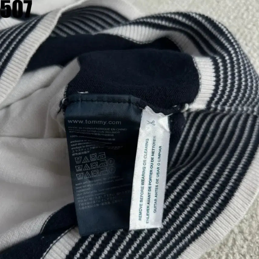 [BUNJANG] Tommy Hilfiger Striped Knit Long Sleeve T-Shirt L / 타미힐피거 스트라이프 니트 긴팔 티셔츠 L