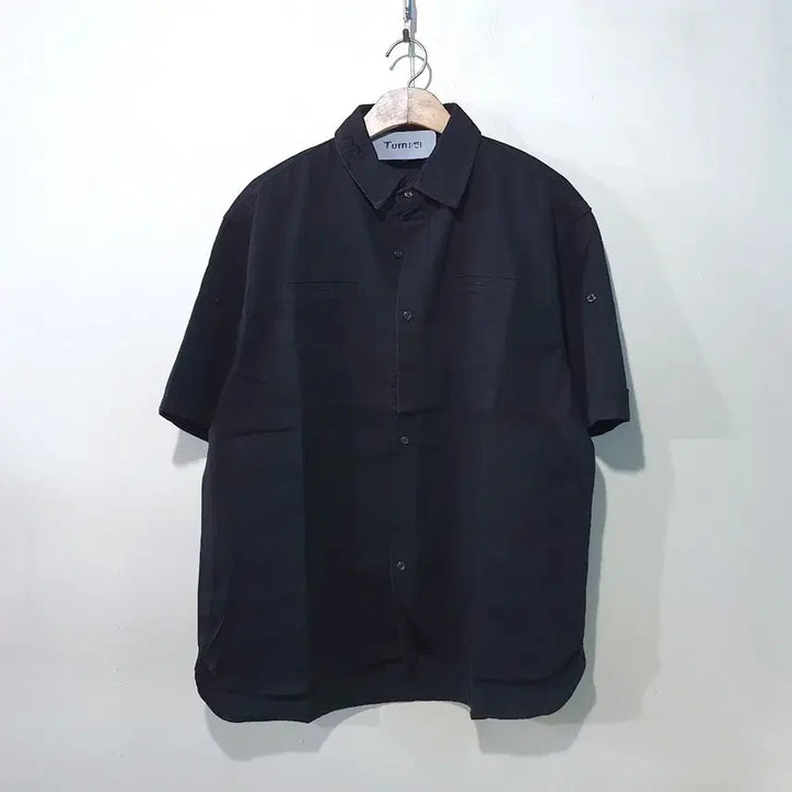[BUNJANG] Water Roll-up Denim Short Sleeve Shirt Set / SS신상) 워터 롤업 데님 반팔셔츠 세트 2color M,L