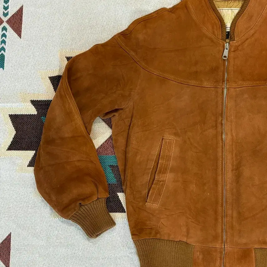 [BUNJANG] Splendid Satisfaction Suede Western Blouson Jacket / 스플랜디드 세티스펙션 스웨이드 웨스턴 블루종 자켓