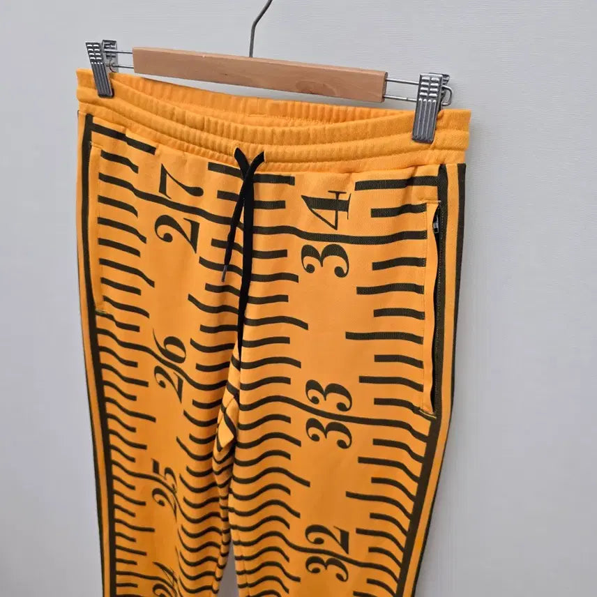 [BUNJANG] Adidas x Jeremy Scott Deep Yellow Tape Measure Track Pants / 아디다스 x 제러미 스콧 딥 옐로우 테이프 메져 트랙 팬츠