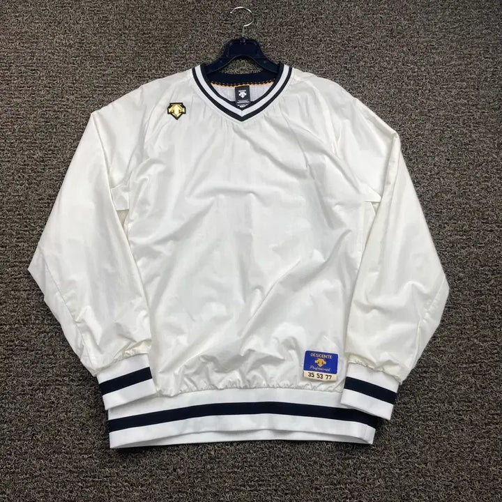 [BUNJANG] Descente White Warm-up Jacket / 데상트 화이트 웜업