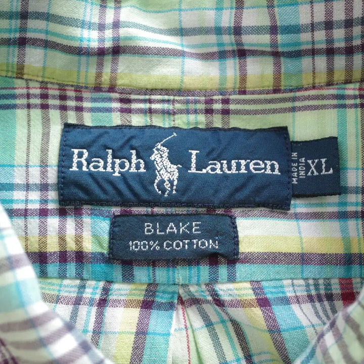 [BUNJANG] Polo Ralph Lauren 90s Blake Check Short Sleeve Shirt XL / 90s 폴로 랄프로렌 블레이크 체크 반팔 셔츠 XL