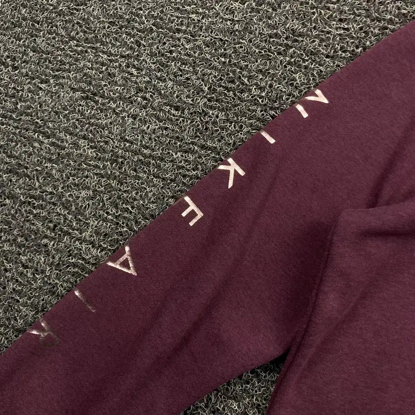 [BUNJANG] Nike Burgundy Half-Zip Sweatshirt / 나이키 버건디 반집업 맨투맨