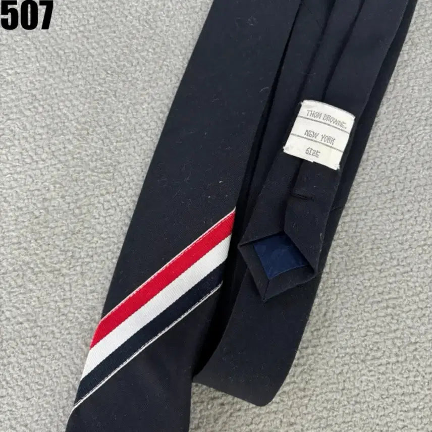 [BUNJANG] Thom Browne Tricolor Navy Tie / 톰브라운 삼선 네이비 넥타이