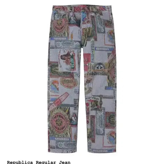 [BUNJANG] Supreme Printed Jeans / 슈프림 팬츠 32