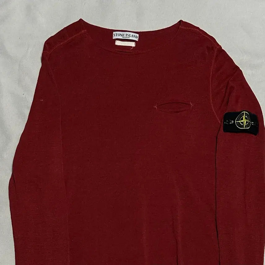 [BUNJANG] Stone Island Burgundy Long Sleeve / 95 스톤아일랜드 버건디 롱슬리브