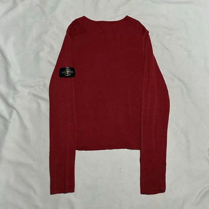[BUNJANG] Stone Island Burgundy Long Sleeve / 95 스톤아일랜드 버건디 롱슬리브
