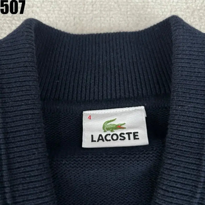 [BUNJANG] Lacoste Navy Knit Zip-Up Cardigan / 라코스테 네이비 니트 집업 가디건 4