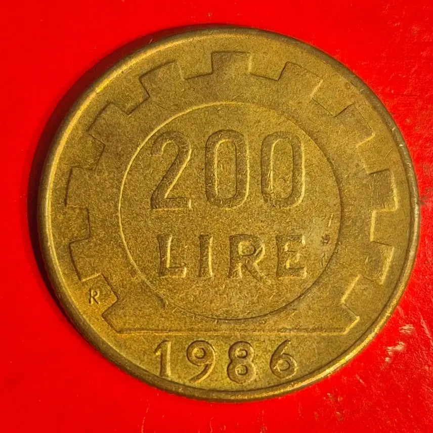 [BUNJANG] 1986 Italian 200 Lire Coin / 1986 이탈리아 200리라 동전 M2348