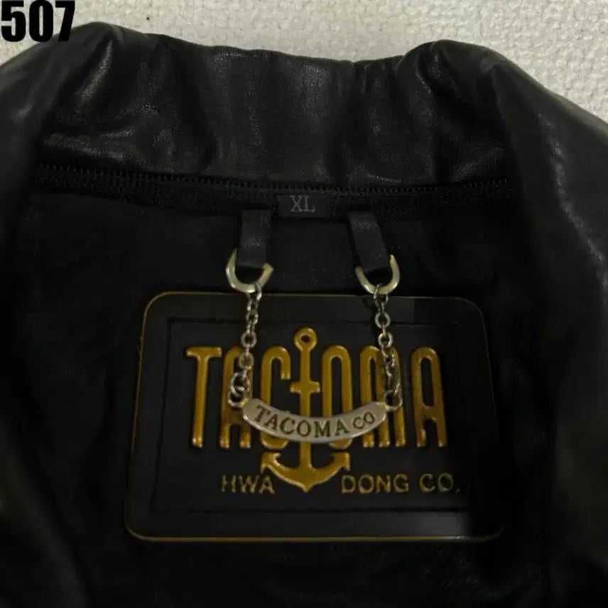 [BUNJANG] TAGLIOUMA Black Leather Bomber Jacket XL / TAGLIOUMA 블랙 가죽 봄버 자켓 XL