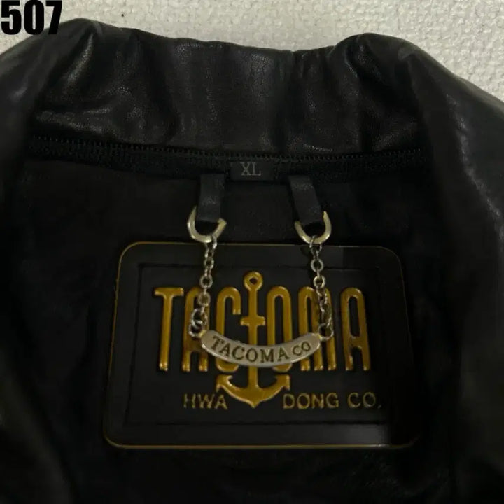 [BUNJANG] TAGLIOUMA Black Leather Bomber Jacket XL / TAGLIOUMA 블랙 가죽 봄버 자켓 XL