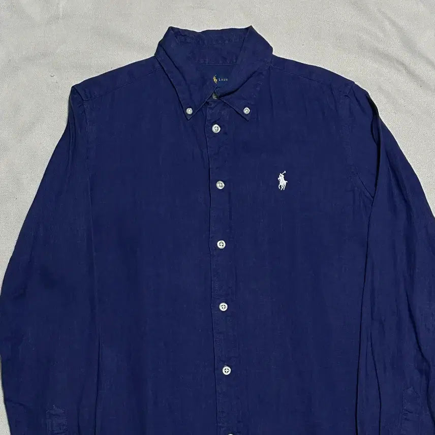 [BUNJANG] Polo Ralph Lauren Classic Fit Navy Linen Shirt / S 폴로랄프로렌 클래식핏 네이비 린넨 셔츠
