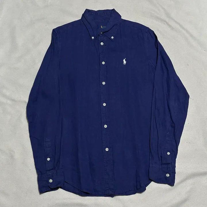 [BUNJANG] Polo Ralph Lauren Classic Fit Navy Linen Shirt / S 폴로랄프로렌 클래식핏 네이비 린넨 셔츠