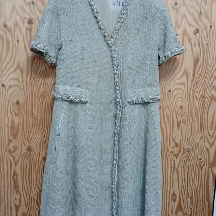[BUNJANG] SJSJ Mint Tweed Dress / SJSJ 민트색 트위드 원피스