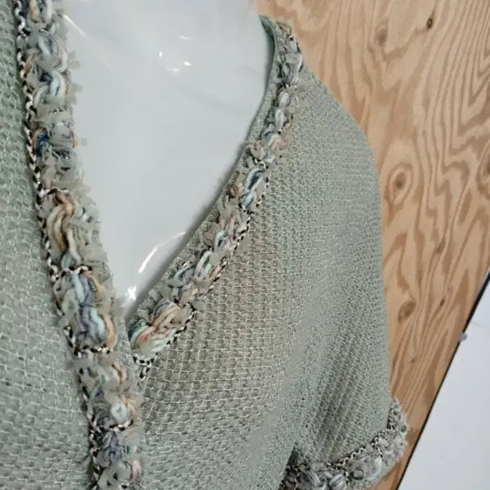 [BUNJANG] SJSJ Mint Tweed Dress / SJSJ 민트색 트위드 원피스