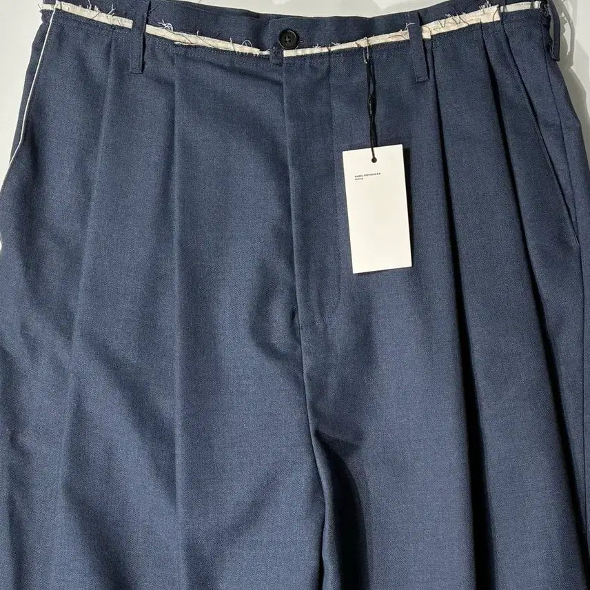 [BUNJANG] Camiell Fortgens XXL Suit Pants Blue Polyester Wool Blend M / 카미엘 포트젠스 XXL 수트 팬츠 블루 M사이즈