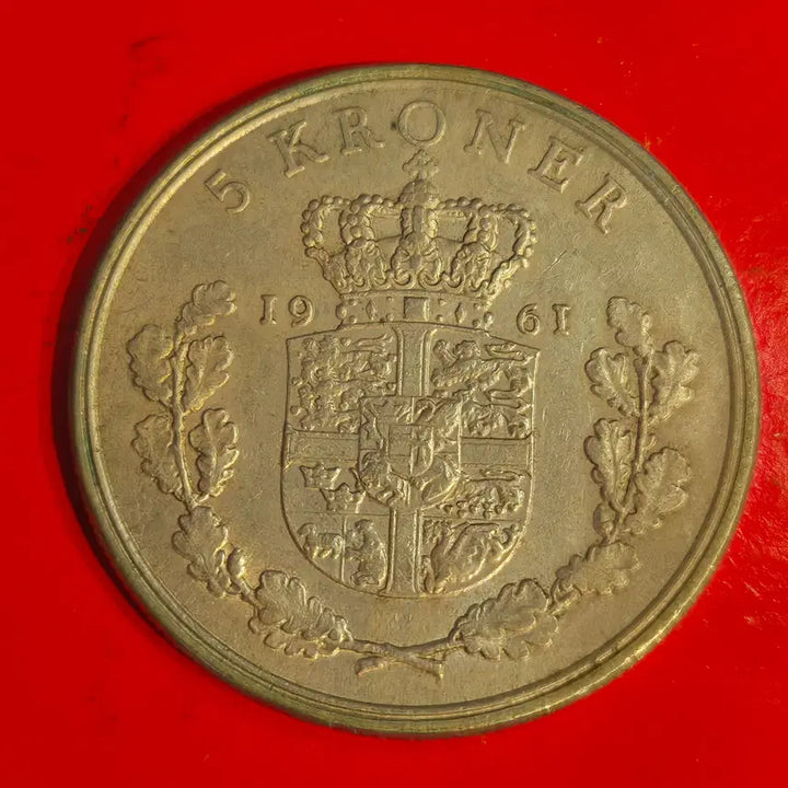[BUNJANG] 1961 Denmark 5 Kroner Large Coin / (대형 동전) 1961 덴마크 5크로네 동전M2350