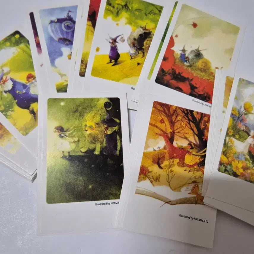 [BUNJANG] Classic Illustration Mini Postcards Set (40 pcs) / 고전 일러스트 미니 엽서