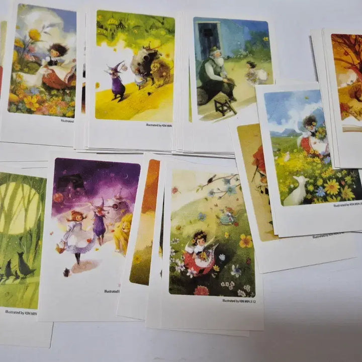 [BUNJANG] Classic Illustration Mini Postcards Set (40 pcs) / 고전 일러스트 미니 엽서