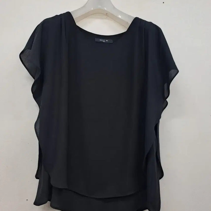 [BUNJANG] Chiffon Shirt Black Size L / MUST BE쉬폰 셔츠/구77