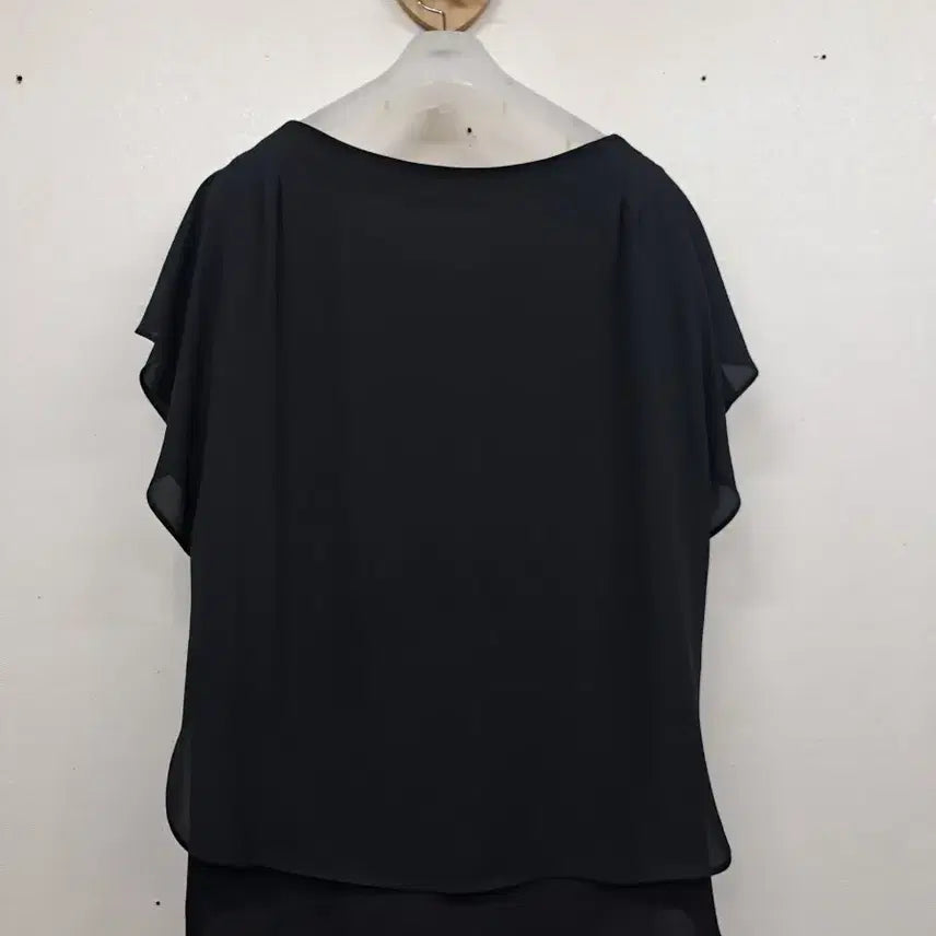 [BUNJANG] Chiffon Shirt Black Size L / MUST BE쉬폰 셔츠/구77