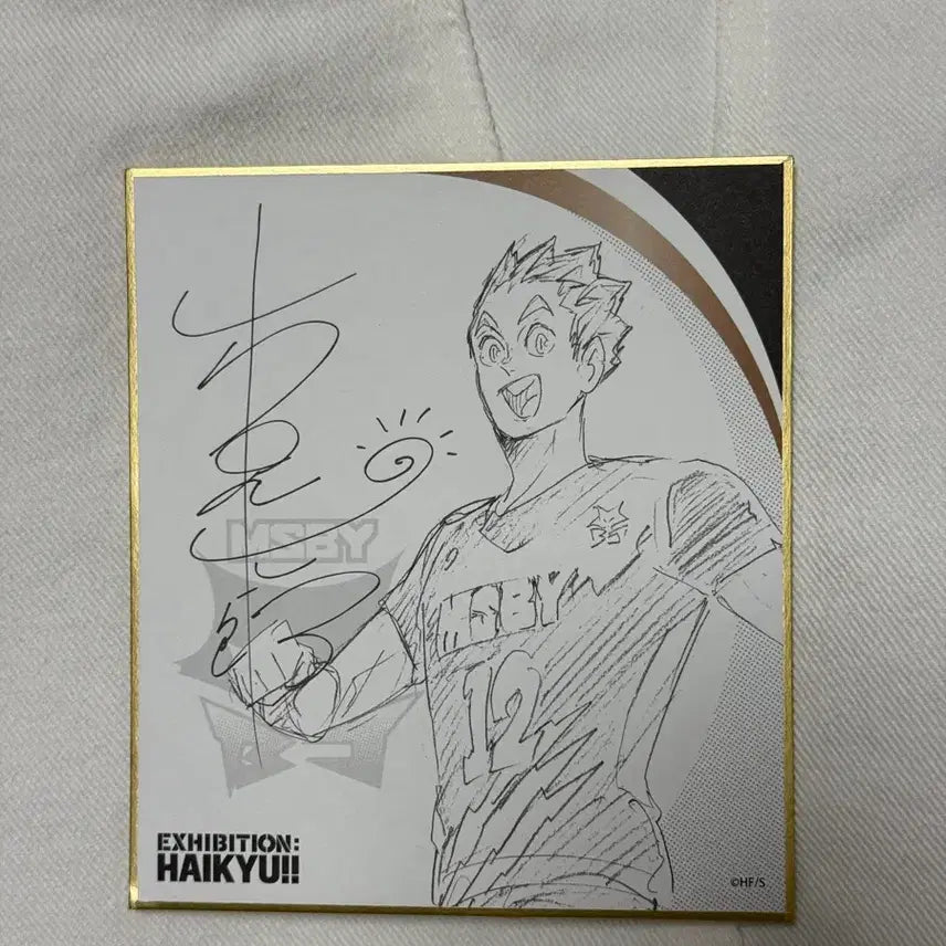 [BUNJANG] Haikyuu!! Bokuto Koutarou Original Drawing Exhibition Signed Shikishi / 하이큐 보쿠토 원화전 싸인 색지