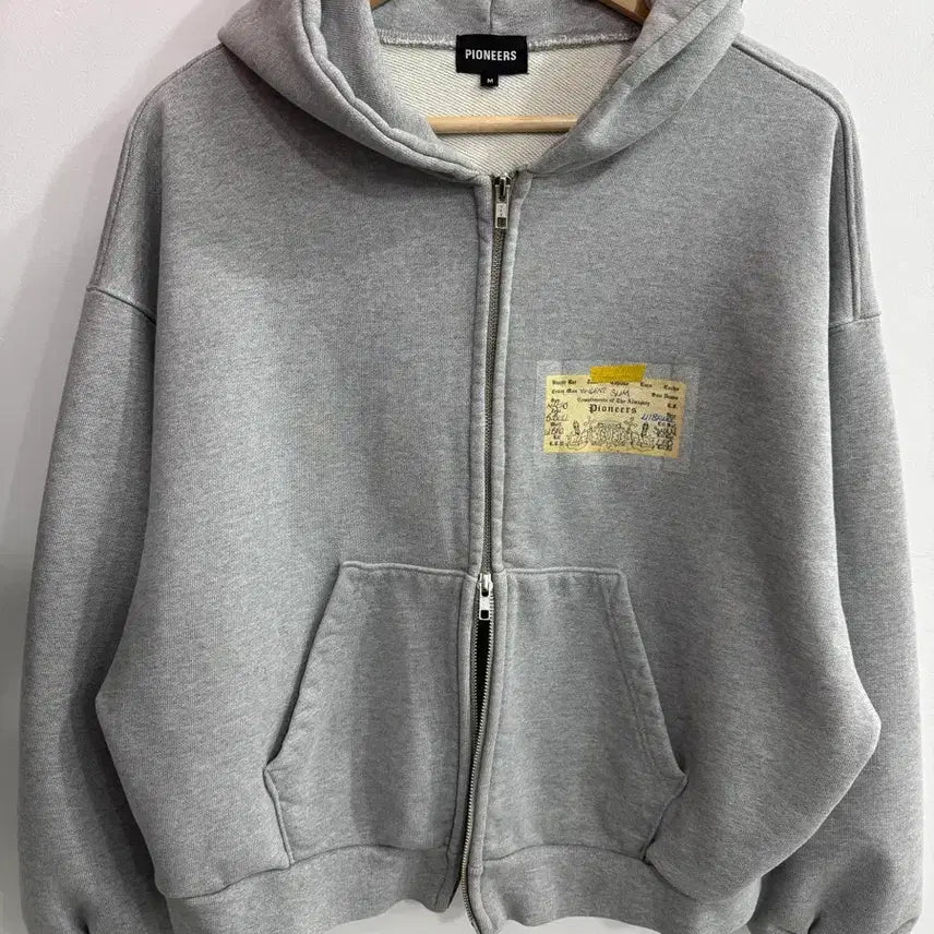 [BUNJANG] Pioneers Hooded Zip-Up Sweatshirt / PIONEERS 파이오니어스 후드집업