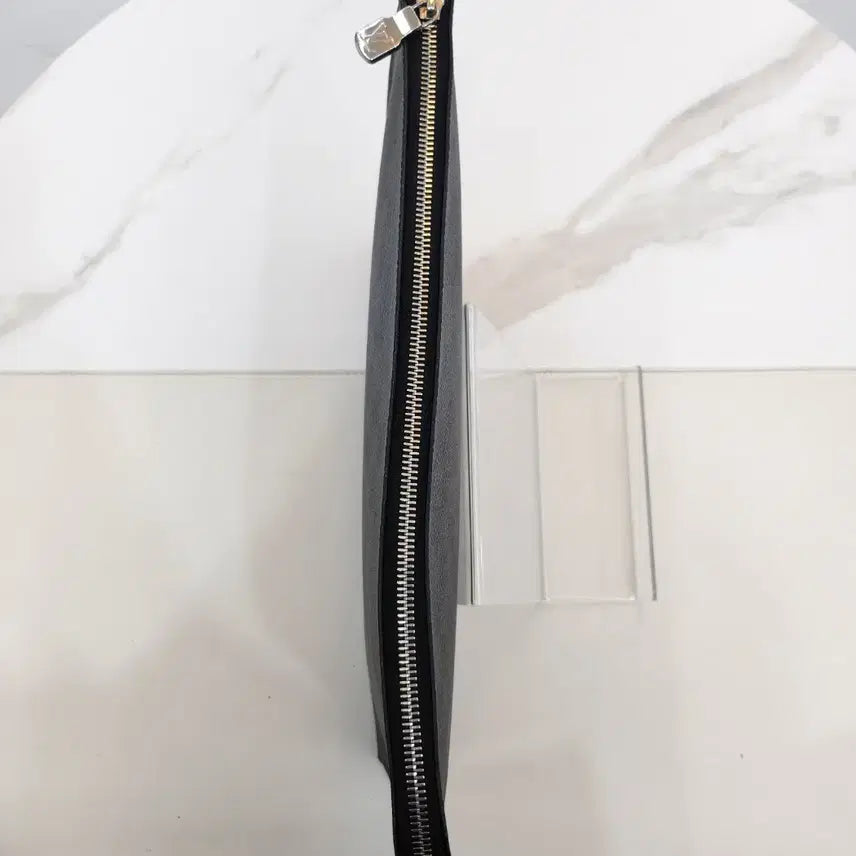 [BUNJANG] Louis Vuitton Damier Graphite Pochette Jour GM Clutch N64437 / 루이비통 다미에 그라파이트 포쉐트 주르 GM 클러치 N64437