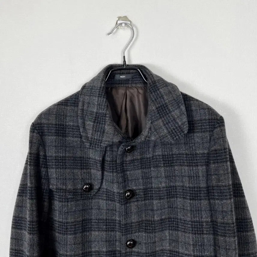 [BUNJANG] BON Wool Check Coat / BON 본 울 체크 코트 남95 라덴 빈티지